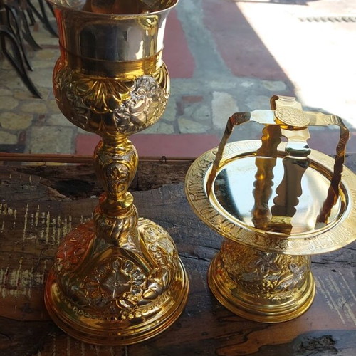 Church silver-plated diskophtera set