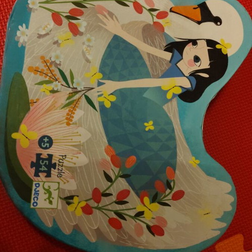 Puzzle The lady with the swan djeco σαν καινούργιο, 54 κομμάτια