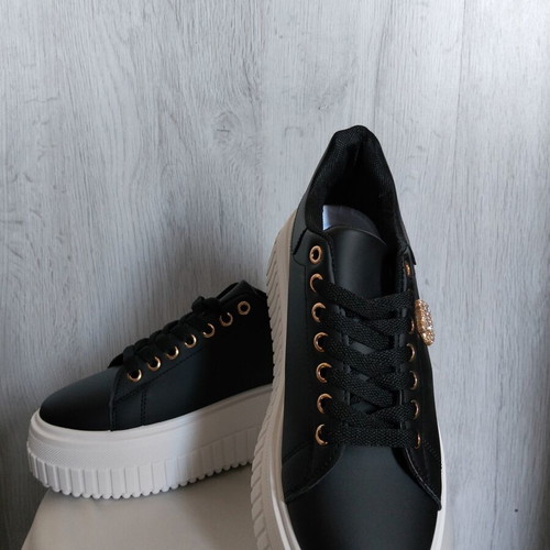 Women's high-top sneakers, black, size 39