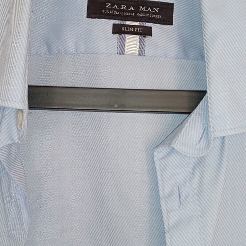 Zara shirt like new, turquoise, size L