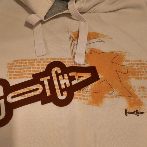 Gotcha hoodie used size M, white