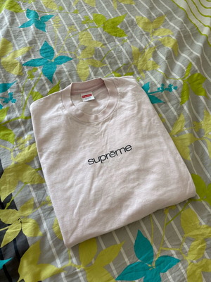 Supreme New York pink t-shirt used, size M