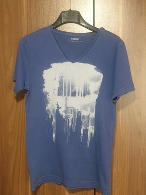 Mexx blue short-sleeve shirt used, very good condition, size S
