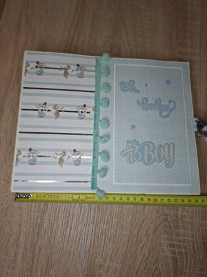 Χειροποίητο ευχολόγιο βάφτισης καινούργιο - άλμπουμ φωτογραφιών - scrapbook