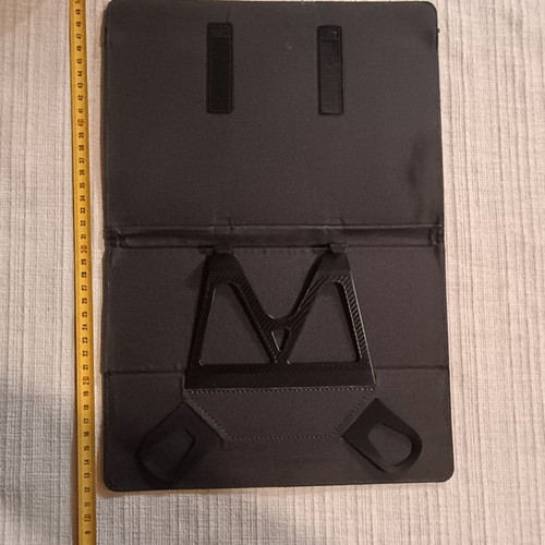 Tablet case like new, dark navy blue with stand