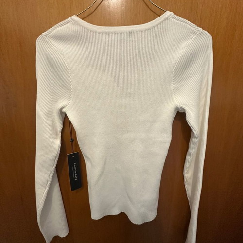 Emerson Lang Women's White Blouse L New