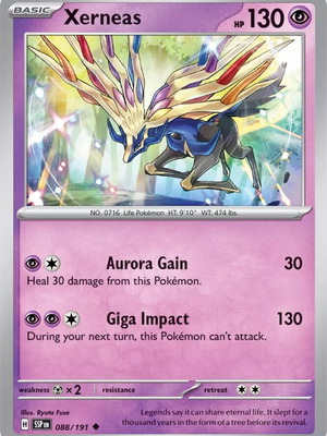 Xerneas collectible Pokemon card new