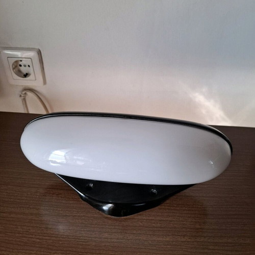 Wilhelm Wagenfeld porcelain applique used, 1950s Bauhaus