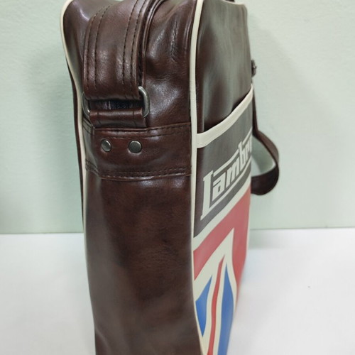 Lambretta Retro Messenger Bag Union Jack Brown new