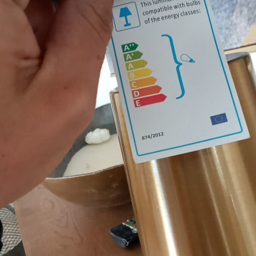 Επιτραπέζιο φωτιστικό Inart, φινίρισμα ορείχαλκου