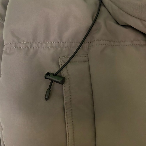 Grey Goodfornothing jacket large like new with fur hood