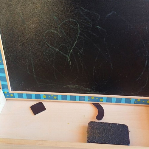 Wooden Magnetic Activity Board double-sided used