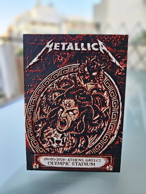 Metallica M72 Tour 3D printed πόστερ Αθήνα Medusa καινούργιο