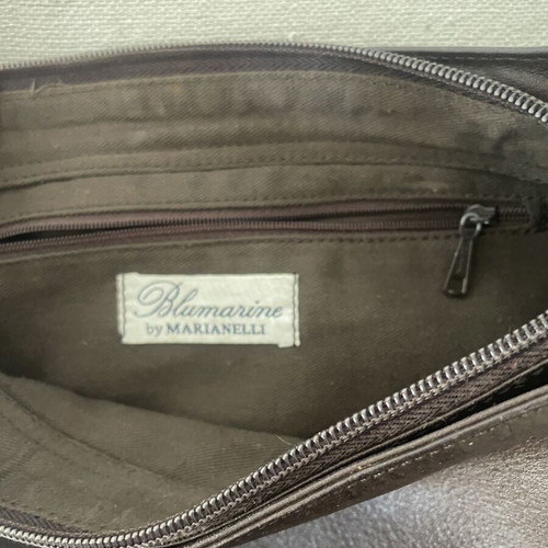 Blumarine by Marianelli Brown Leather Hobo Bag Y2K like new