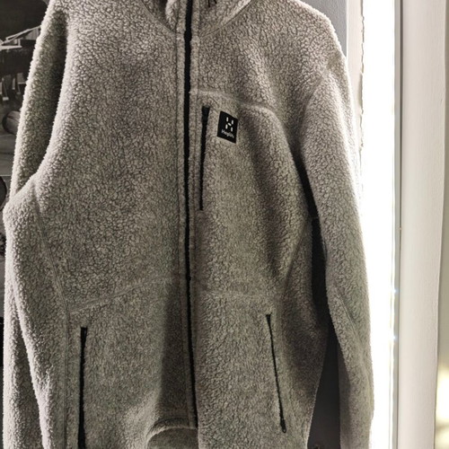 Haglöfs Pile fleece jacket grey melange size L like new