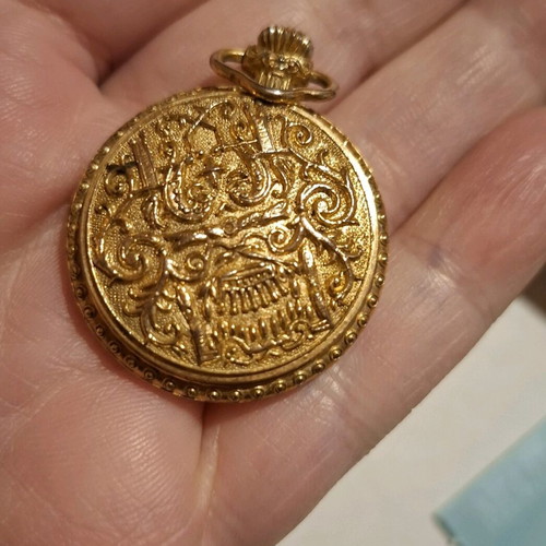 Vintage ANKER pocket watch mechanical like new, gold tone