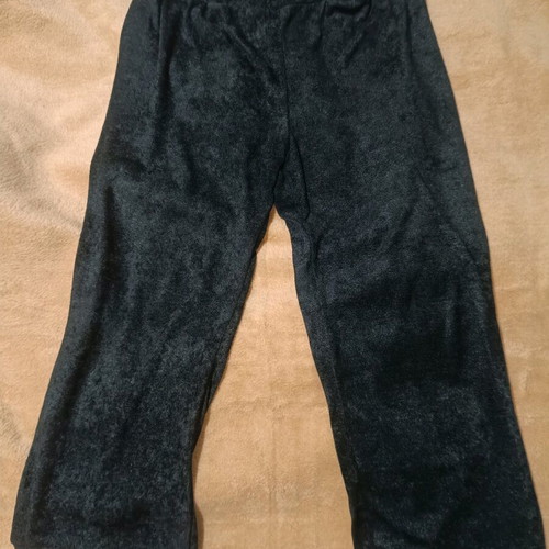 Velvet terry pants black like new, size L