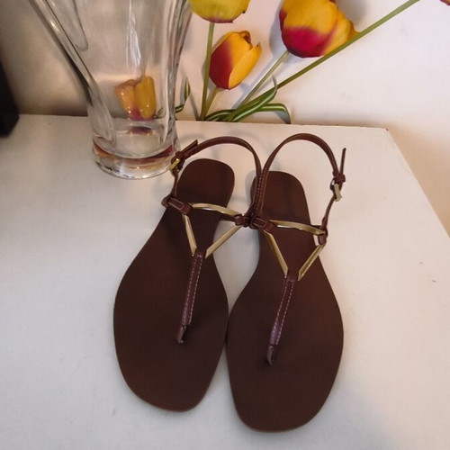 Parfois women's sandals used, brown size 39