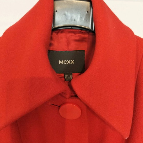 Mexx γυναικεία μάλλινη παλτοζακέτα σαν καινούργια, κόκκινη με ζωνάκι