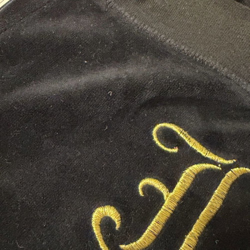 Black velour Juicy Couture tracksuit like new, size medium / large