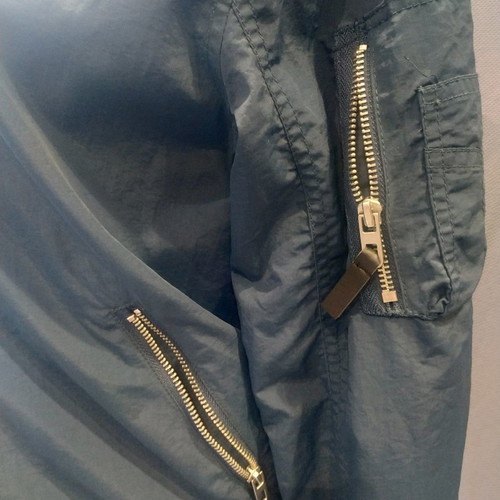 Bomber jacket H&M used kids windbreaker blue