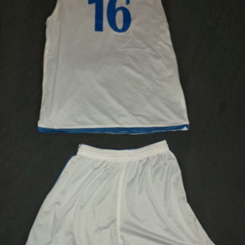 Caan Basketball Uniform Double Face, shirt XL, shorts L, blue white
