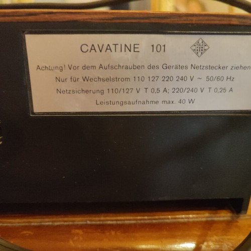 Telefunken Cavatine 101 vintage radio used, cassette not working
