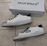 Γυναικεία αθλητικά παπούτσια Ideal Shoes No 39 σαν καινούργια, λευκά και γκρι