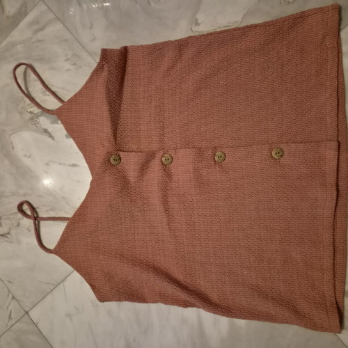 Summer shirt with straps like new, pink, size S