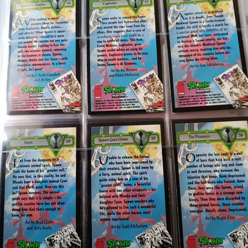 Spawn 1995 Wildstorm collectible cards set of 6 like new