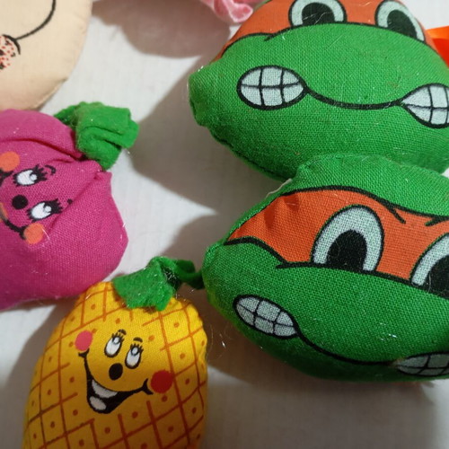 Fabric pieces for keychains new