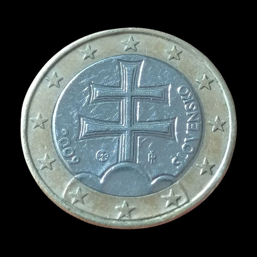 1 Euro Coin Slovakia 2009 used