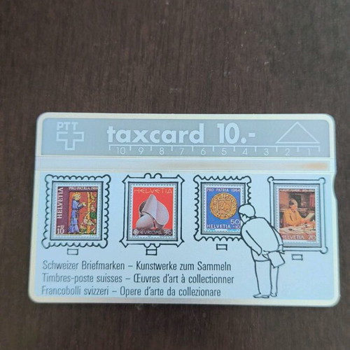 Swiss phone card used