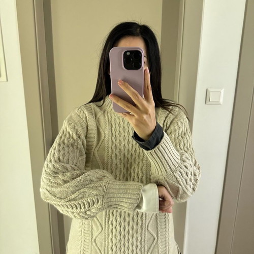 Tailor Made Knitwear pullover beige like new, one size