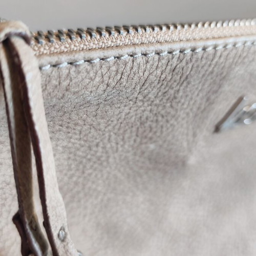 Kem leather shoulder bag, brown