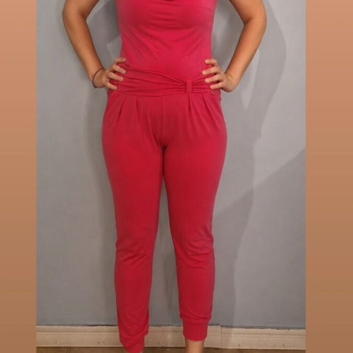Jumpsuit fuchsia like new, size M