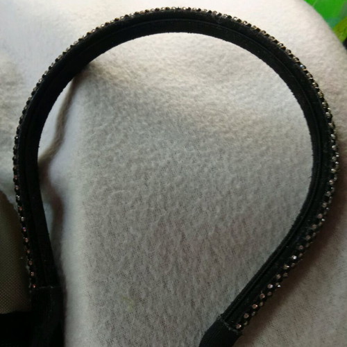 Hairband new black with rhinestones