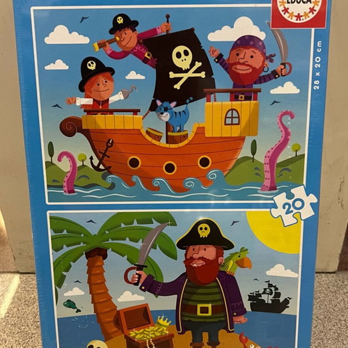 Educa Pirates Puzzle 2 puzzles 20 pieces 28x20 cm new