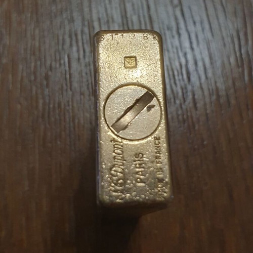 S.T. Dupont Ligne 1 Large gold plated lighter, Diamond Head