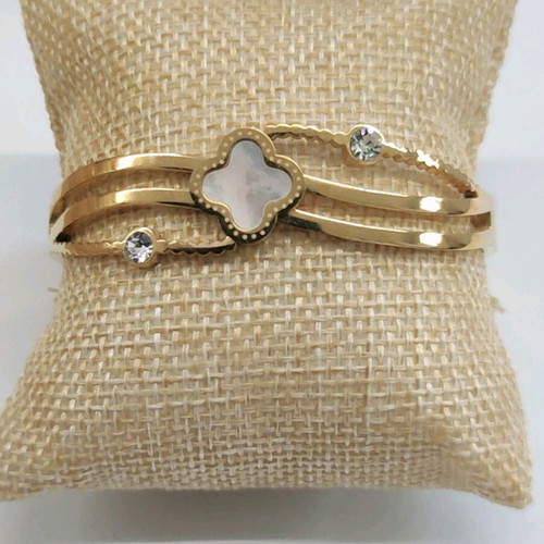 Bracelet cuff new stainless steel gold color