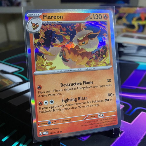 Flareon Pokémon card like new