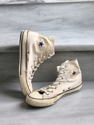Converse Chuck Taylor All Star shoes used, beige, size 37.5