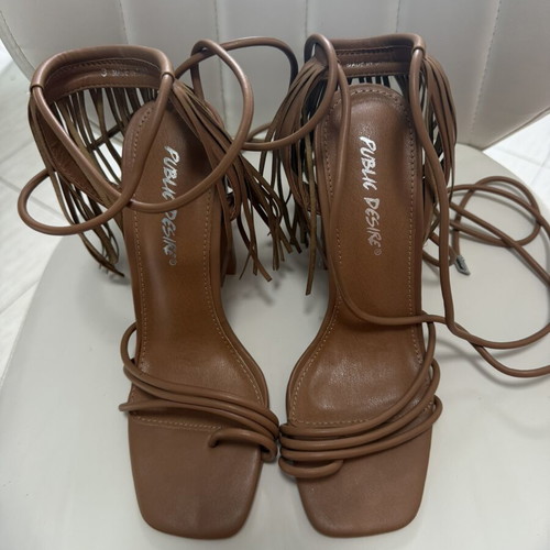 Public Desire sandals with fringes and laces, size 36, new