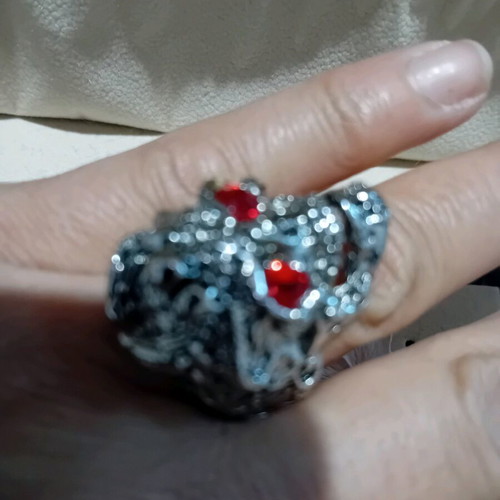 Ring new skull gray