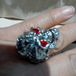 Ring new skull gray