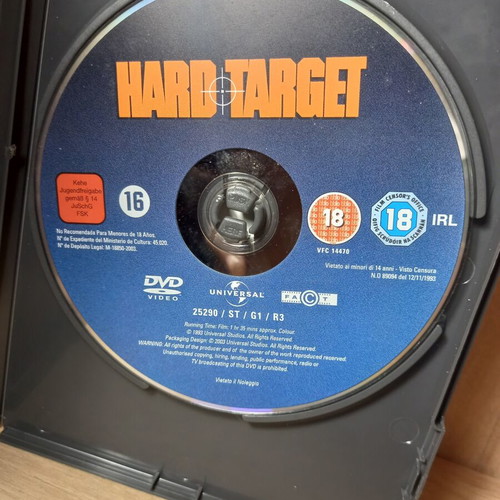 Hard Target DVD with English subtitles