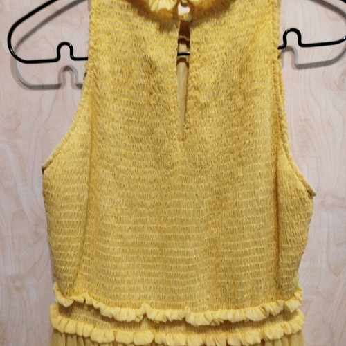 Zara sleeveless dress new size M lemon yellow