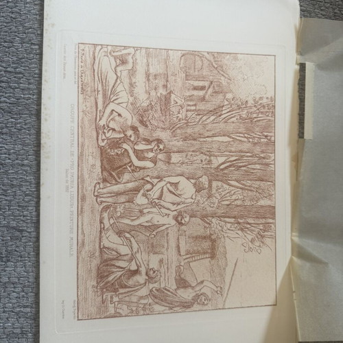 Engraving used, old authentic, 19 x 28 cm