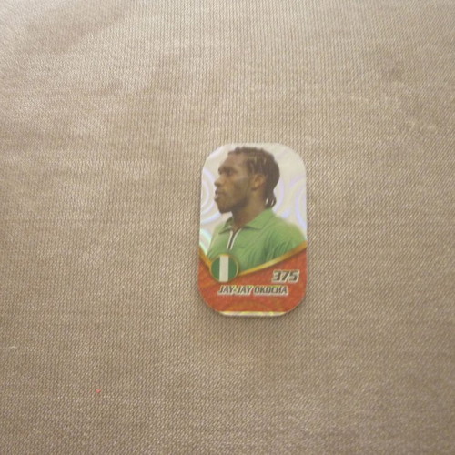 Jay-Jay Okocha Nigeria μεταλλική τάπα ποδοσφαίρου European Football Stars 2018-2019 #375