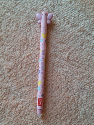 Butterfly Legami Pen Limited Edition with pink ink, new
